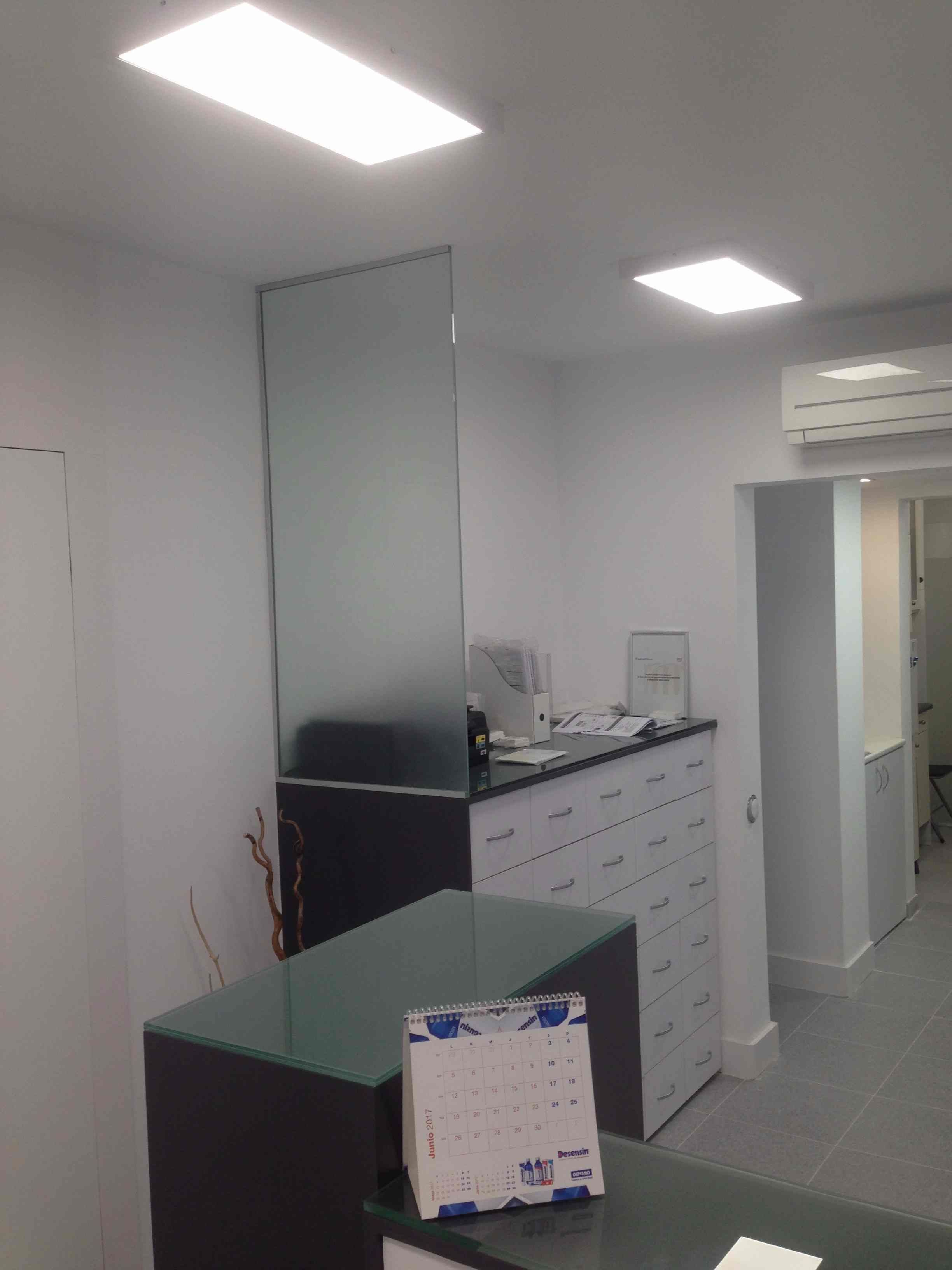 Recepció de la clínica després de la reforma